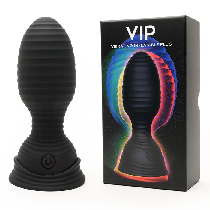 Dildos Dusedo The VIP Vibrerende Opblaasbare Buttplug Zwart