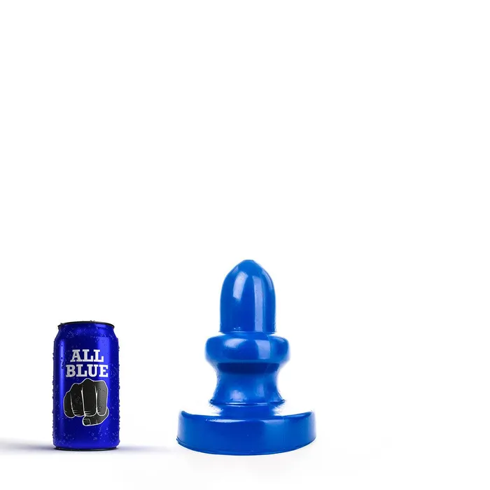 Vibrators All Blue Buttplug 17 x 8 cm Blauw All Black