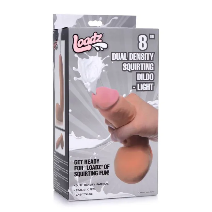Dildos | Loadz 8'' Dual Density Squirting Dildo - Flesh 20.3 cm Squirting Dong - XR Brands Dildos | Loadz 8'' Dual Density Squirting Dildo - Flesh 20.3 cm Squirting Dong - XR Brands
