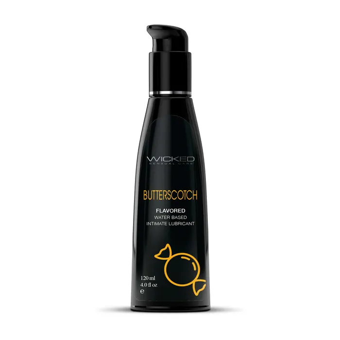 Lubricants Butterscotch Flavored Water Based Lubricant 4 Oz Wicked Sensual Care