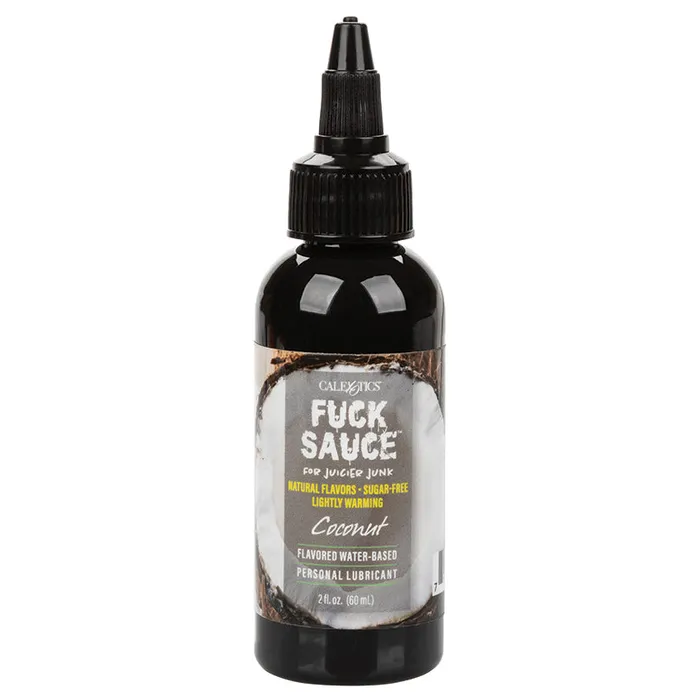 Lubricants CAL EXOTICS Fuck Sauce Flavored Water Based Personal LubricantCoconut 2oz Lubricants CAL EXOTICS Fuck Sauce Flavored Water Based Personal LubricantCoconut 2oz