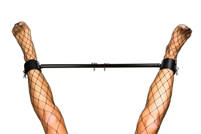 Handcuffs Restraints Ballisticmetal Adjustable Length Wrist or Ankle Bondage Spreader Bar wCuffs