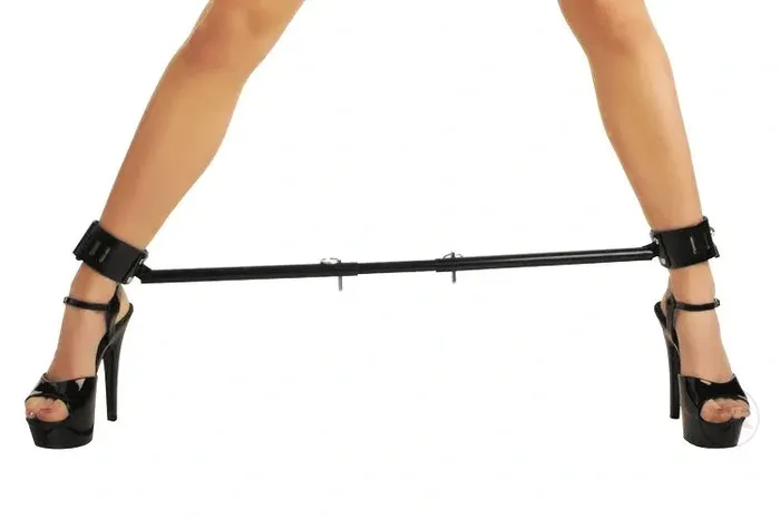 Handcuffs Restraints Ballisticmetal Adjustable Length Wrist or Ankle Bondage Spreader Bar wCuffs